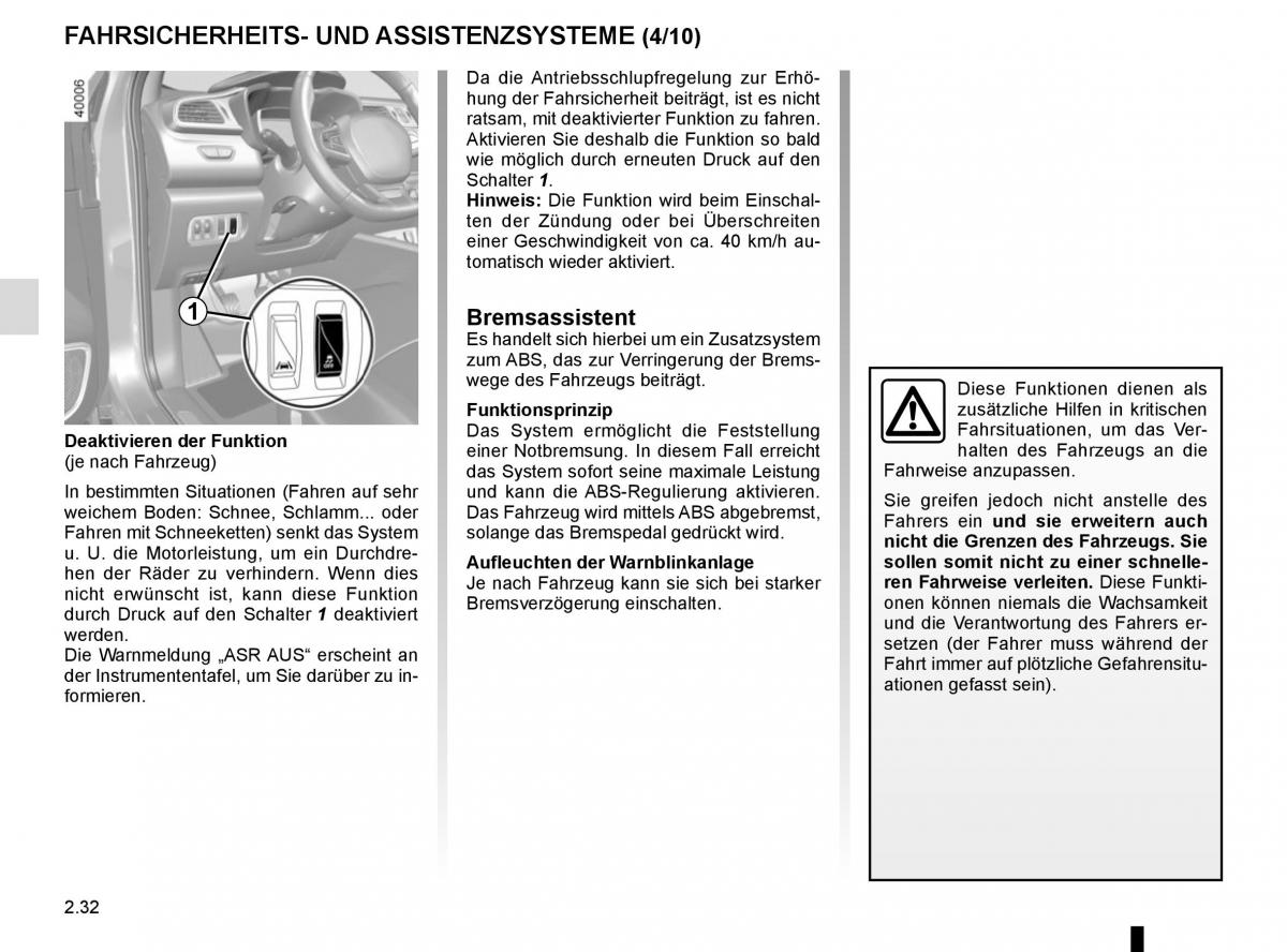 Renault Kadjar owners manual Handbuch / page 136