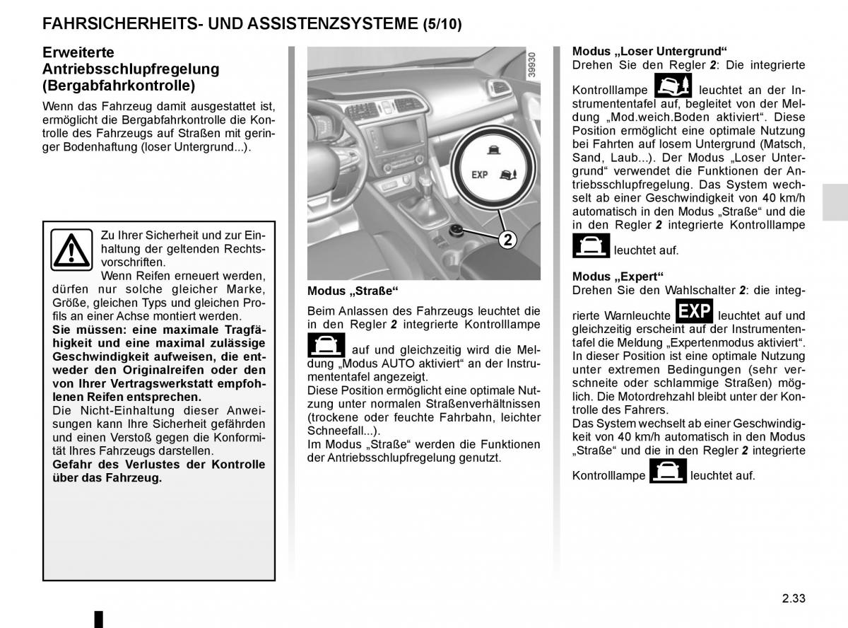 Renault Kadjar owners manual Handbuch / page 137