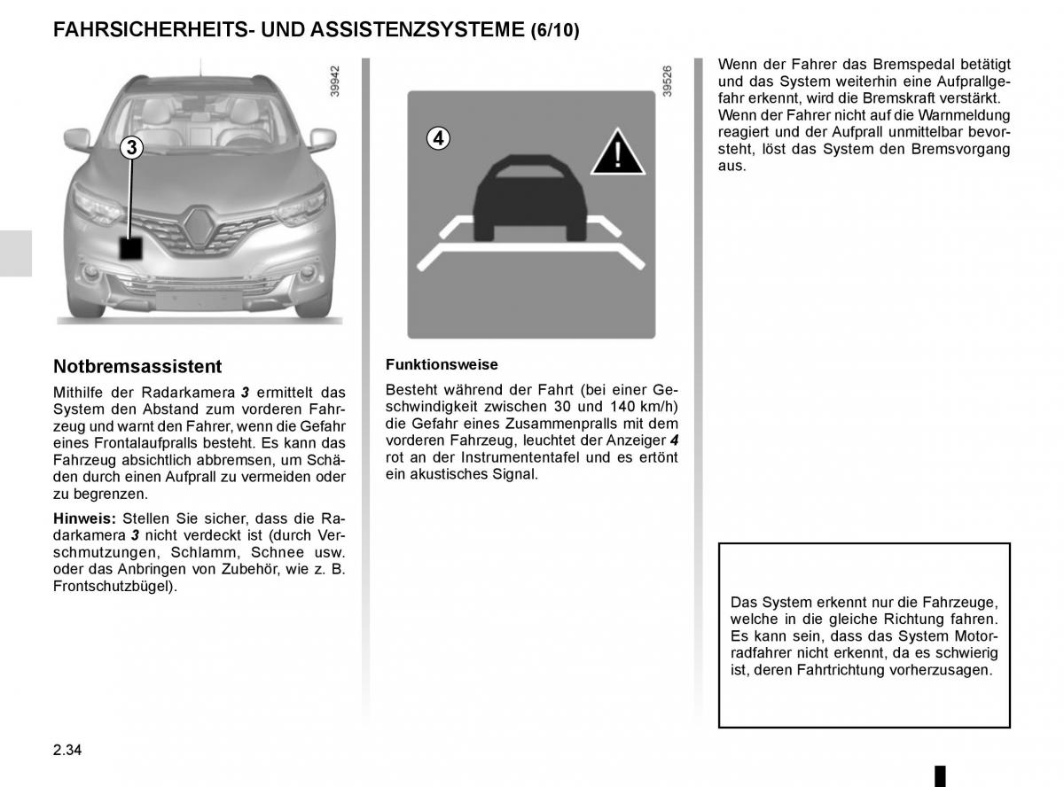 Renault Kadjar owners manual Handbuch / page 138