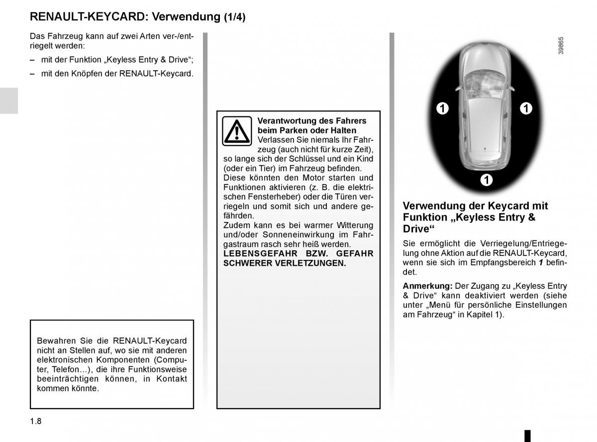 Renault Kadjar owners manual Handbuch / page 14