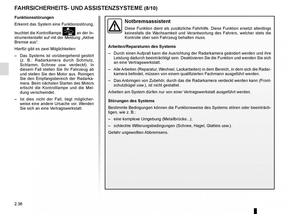 Renault Kadjar owners manual Handbuch / page 140