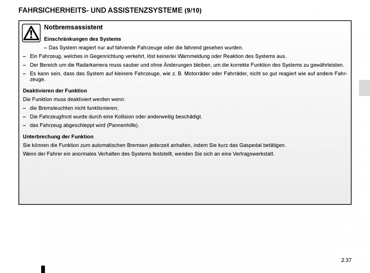 Renault Kadjar owners manual Handbuch / page 141