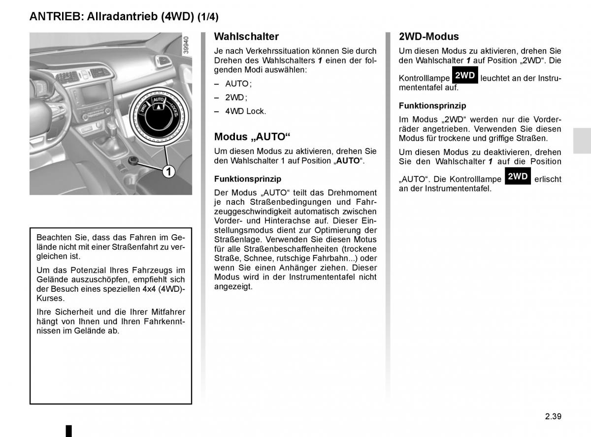 Renault Kadjar owners manual Handbuch / page 143