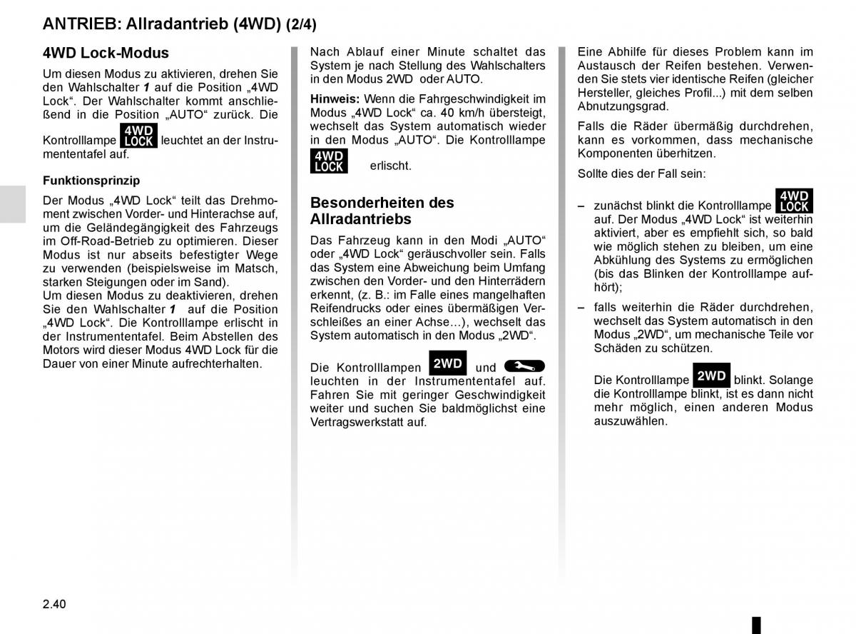 Renault Kadjar owners manual Handbuch / page 144