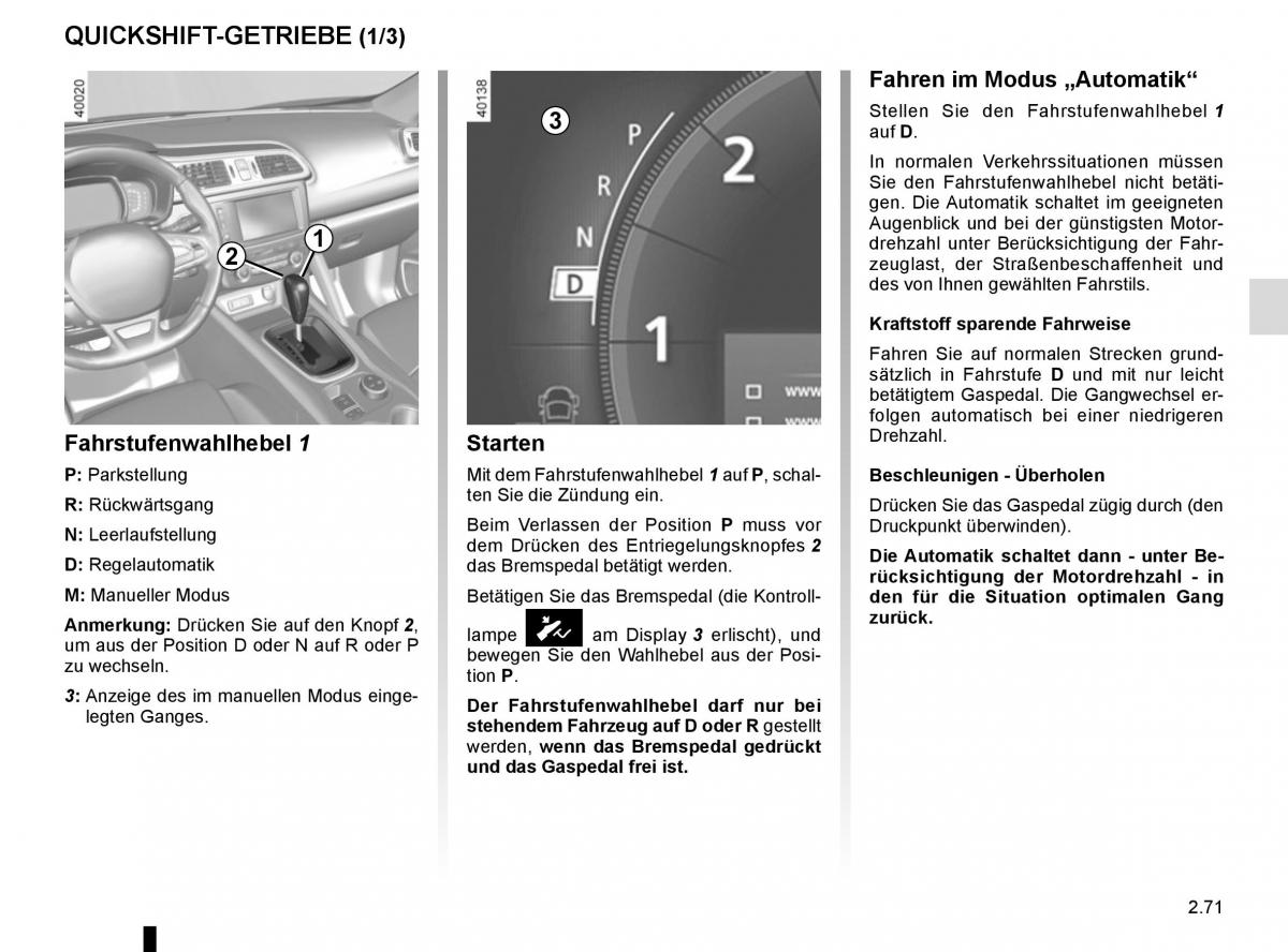 Renault Kadjar owners manual Handbuch / page 175