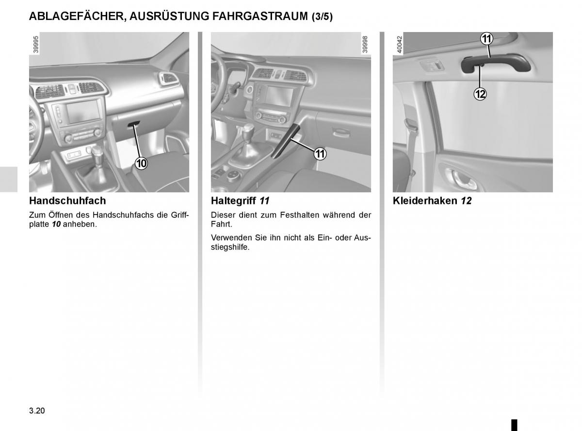 Renault Kadjar owners manual Handbuch / page 198