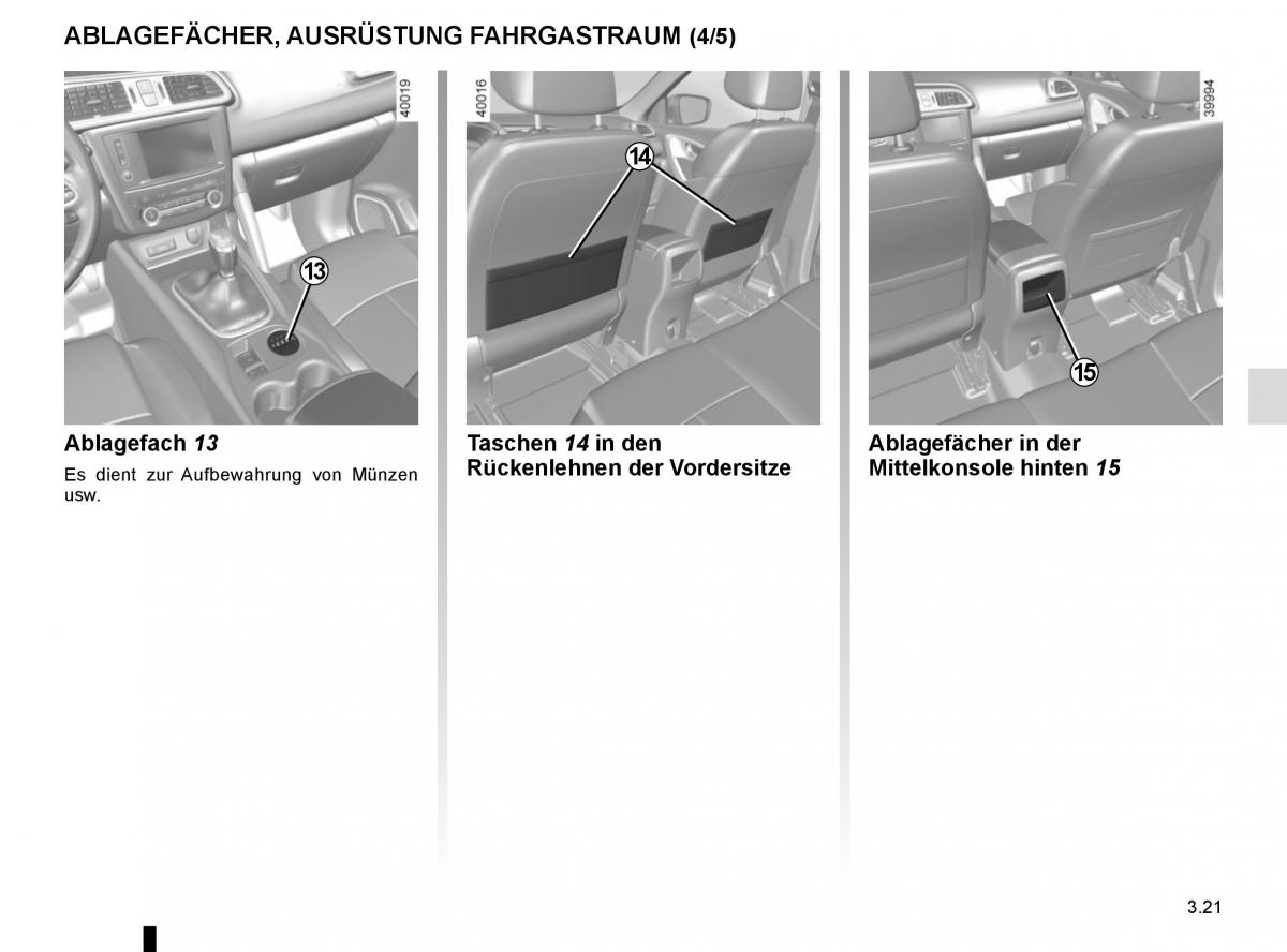 Renault Kadjar owners manual Handbuch / page 199