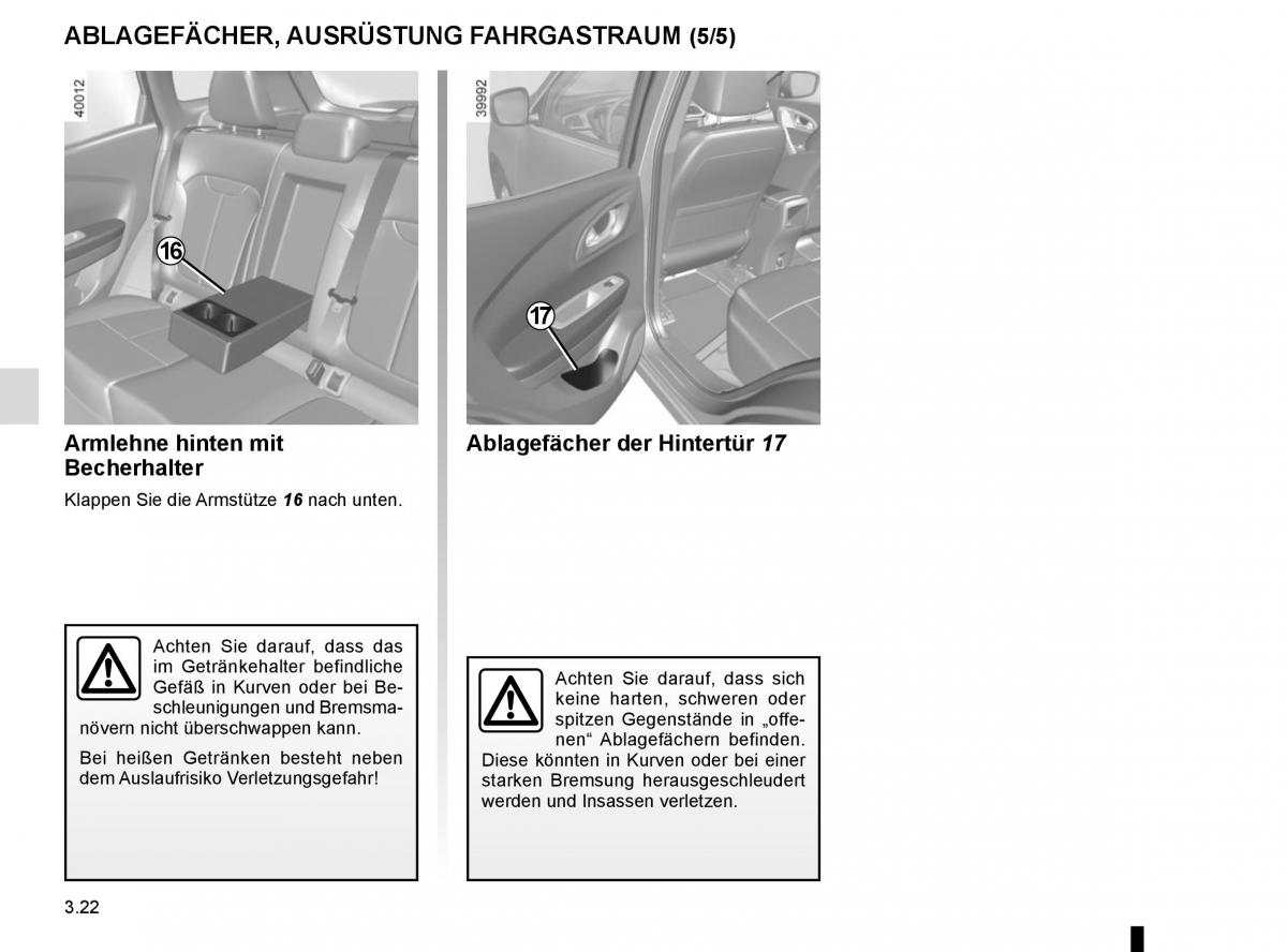 Renault Kadjar owners manual Handbuch / page 200