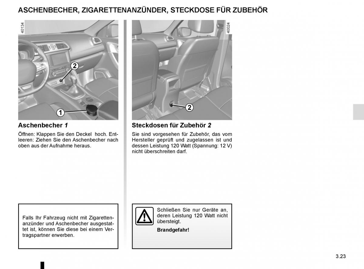 Renault Kadjar owners manual Handbuch / page 201