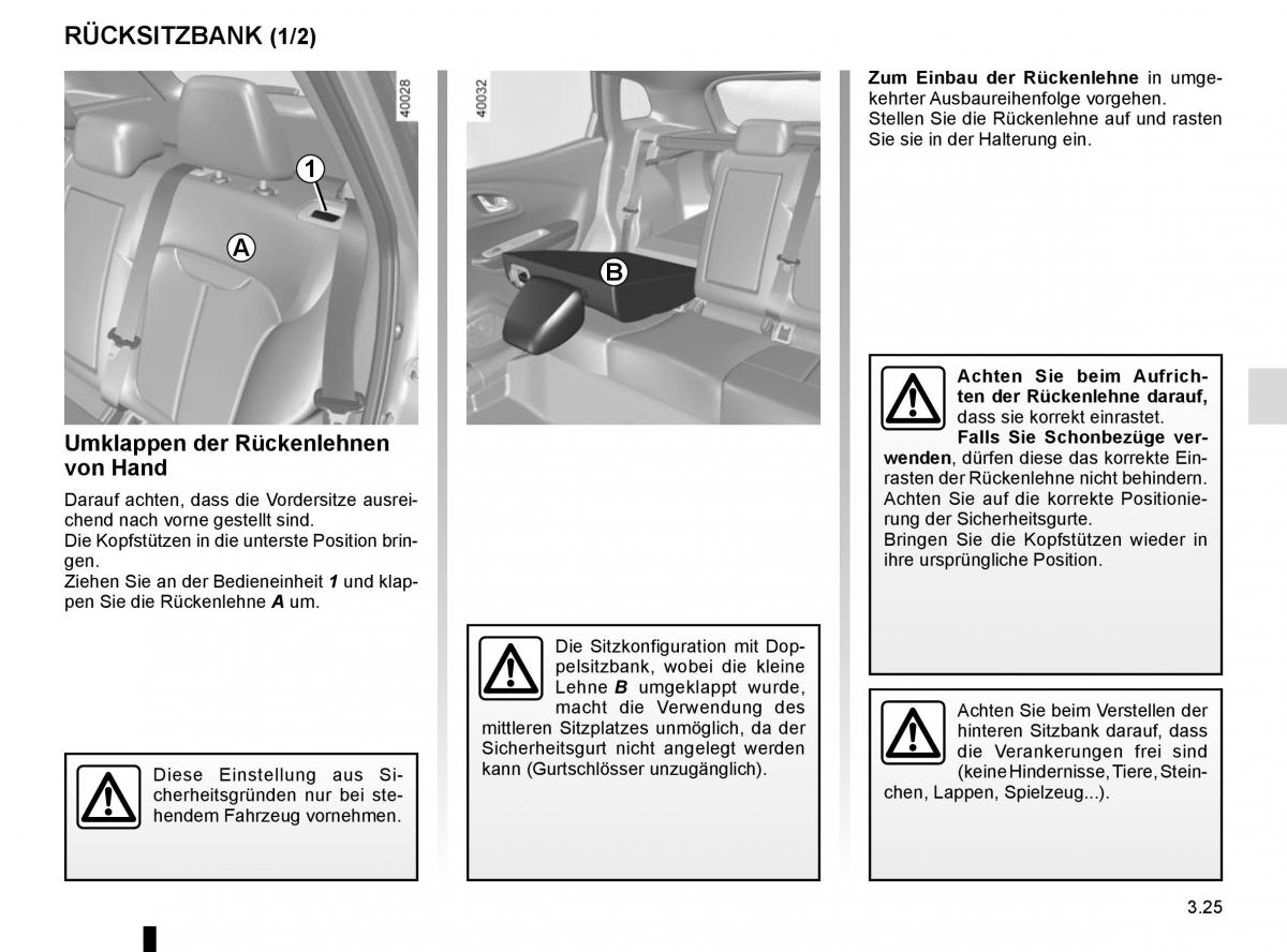 Renault Kadjar owners manual Handbuch / page 203