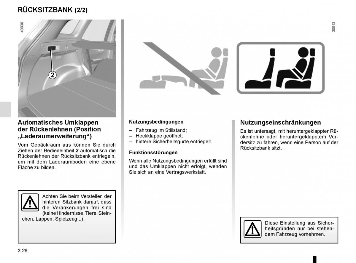 Renault Kadjar owners manual Handbuch / page 204