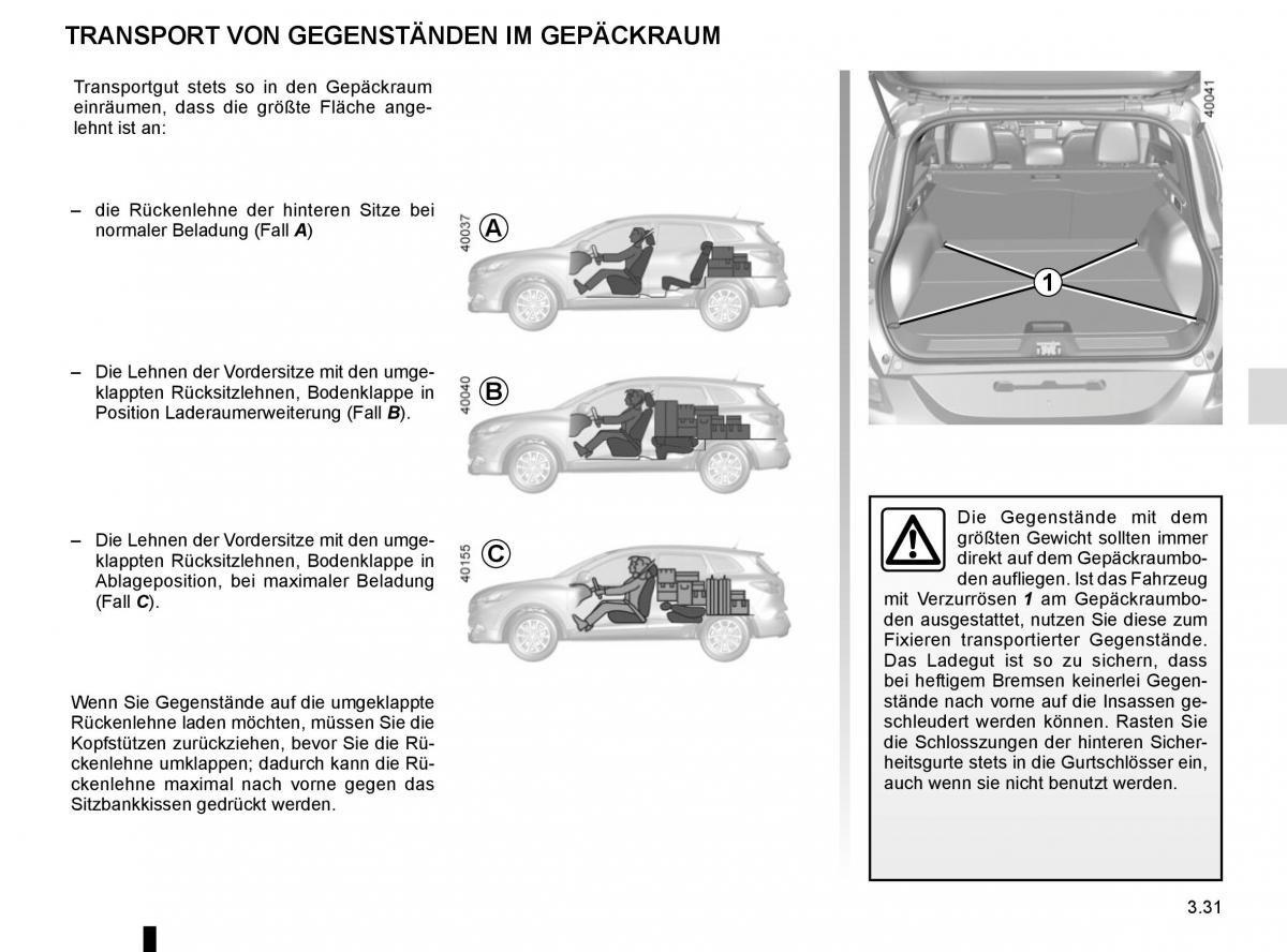 Renault Kadjar owners manual Handbuch / page 209