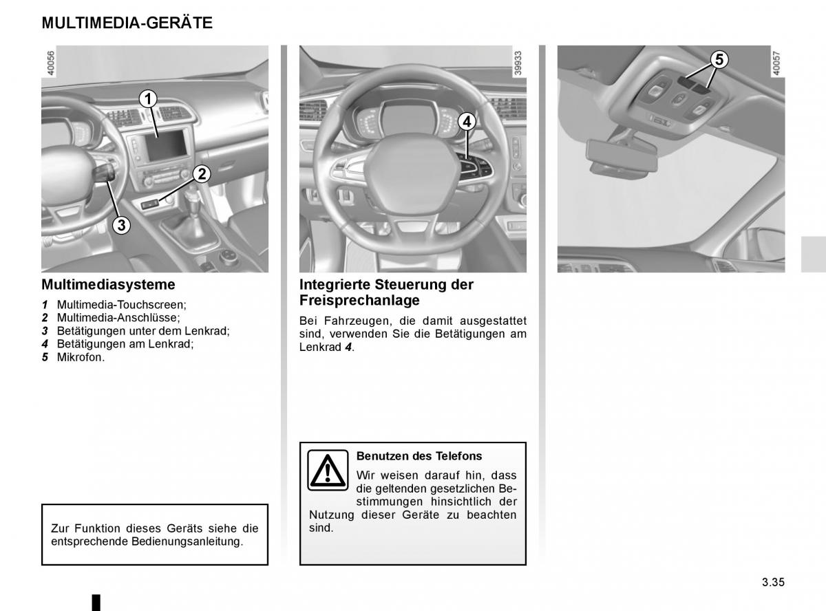 Renault Kadjar owners manual Handbuch / page 213