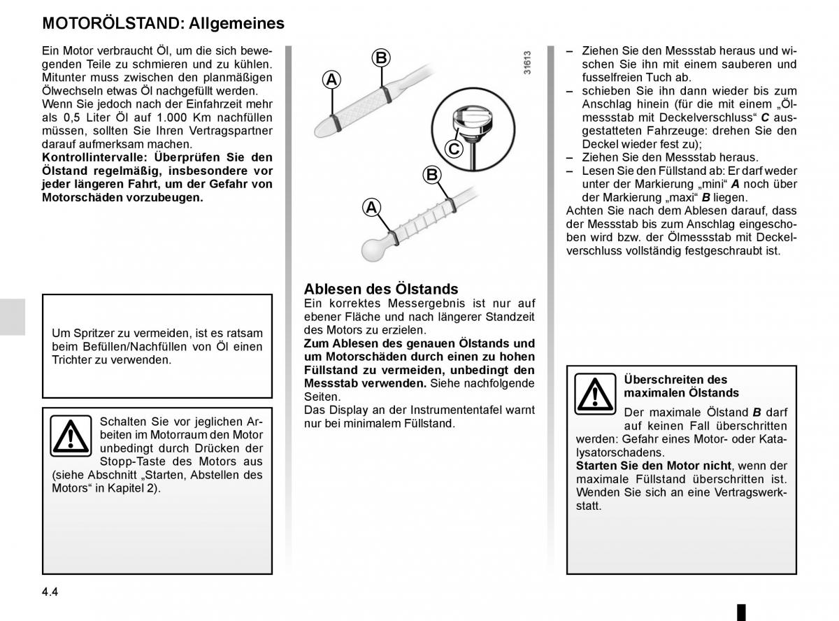 Renault Kadjar owners manual Handbuch / page 218