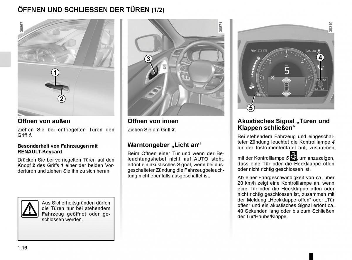 Renault Kadjar owners manual Handbuch / page 22