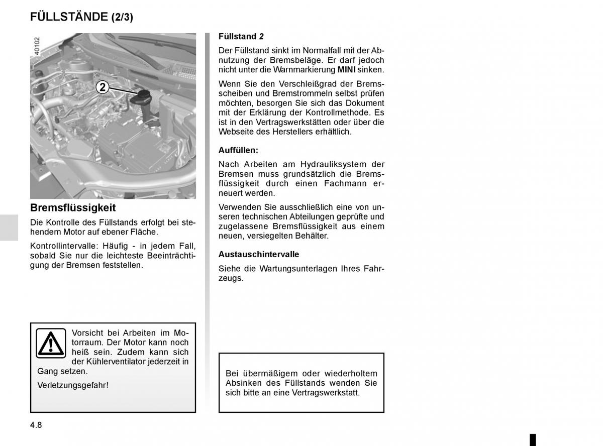 Renault Kadjar owners manual Handbuch / page 222