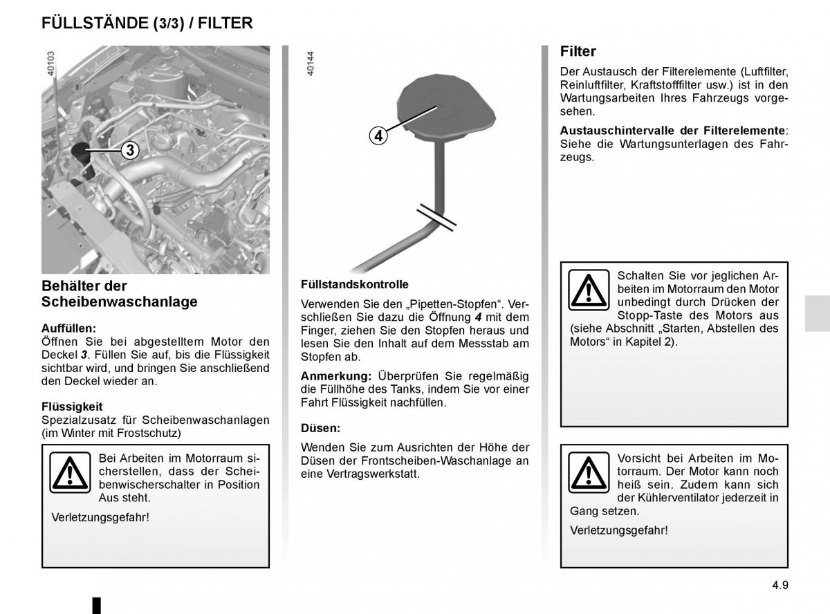 Renault Kadjar owners manual Handbuch / page 223