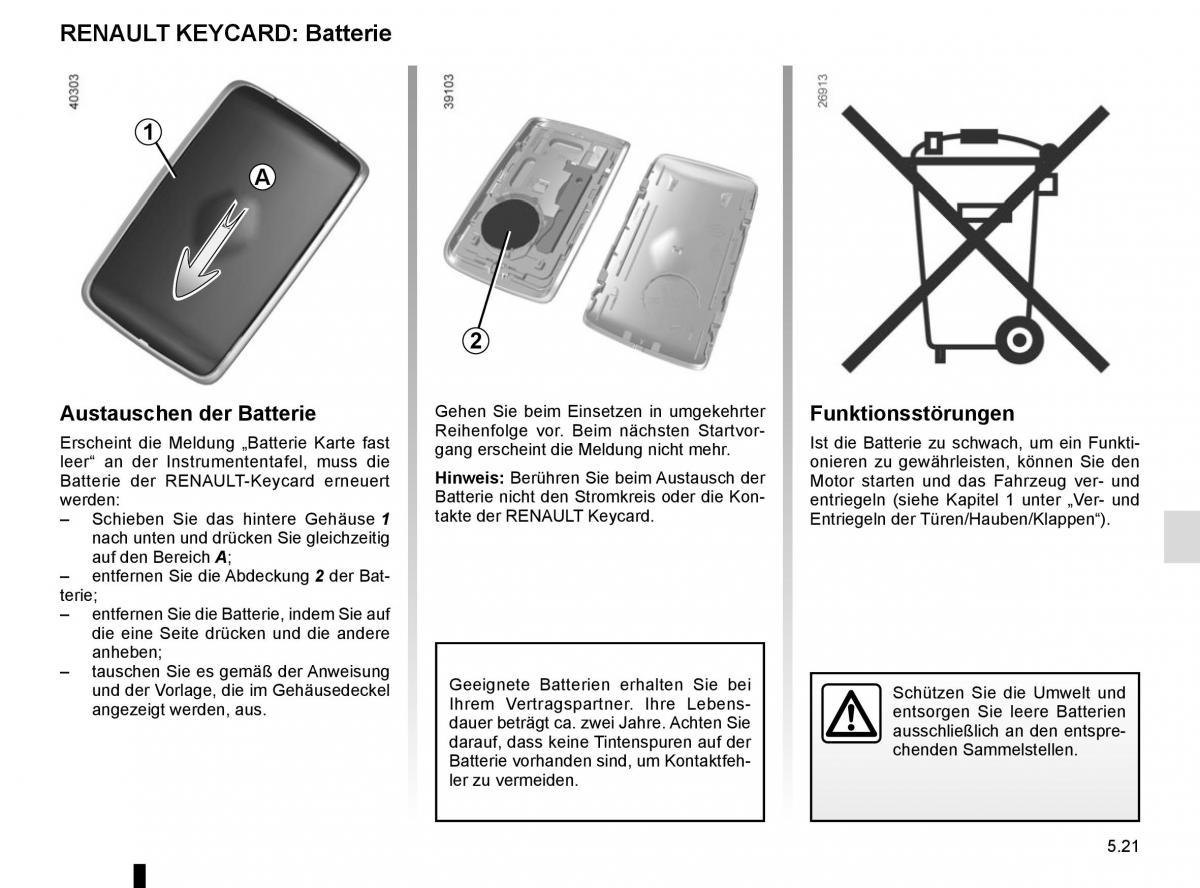 Renault Kadjar owners manual Handbuch / page 253