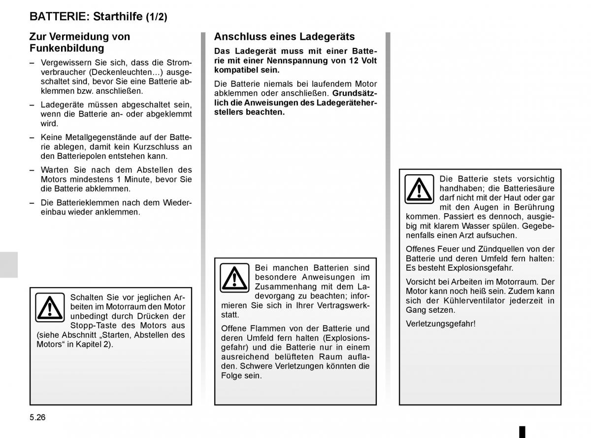 Renault Kadjar owners manual Handbuch / page 258