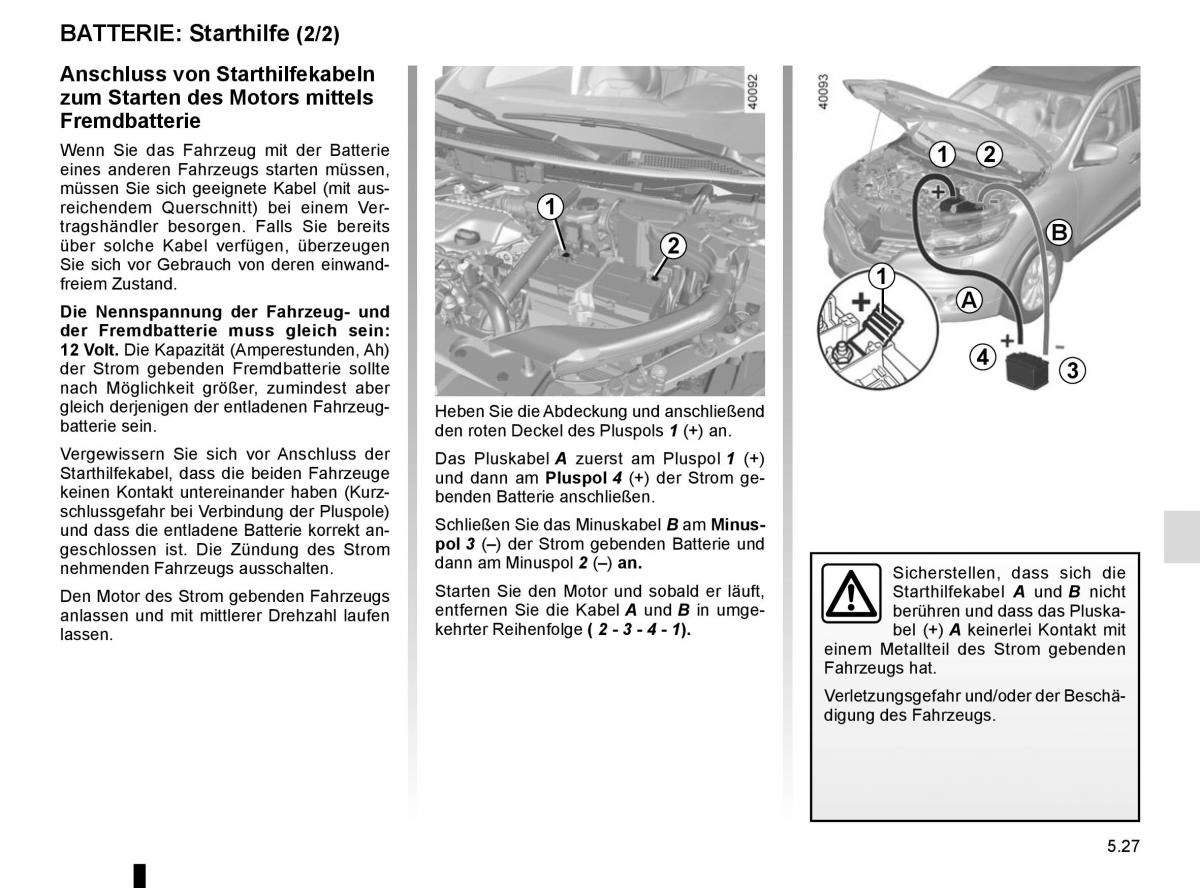 Renault Kadjar owners manual Handbuch / page 259