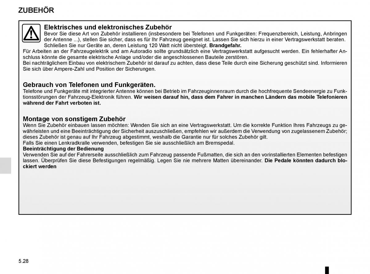 Renault Kadjar owners manual Handbuch / page 260