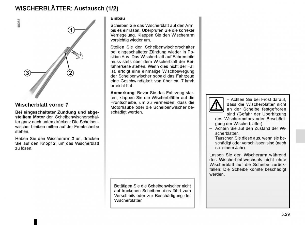 Renault Kadjar owners manual Handbuch / page 261