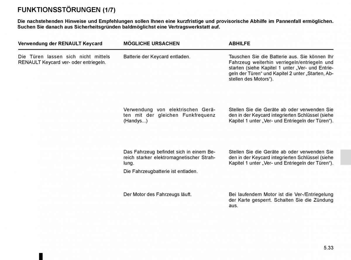 Renault Kadjar owners manual Handbuch / page 265