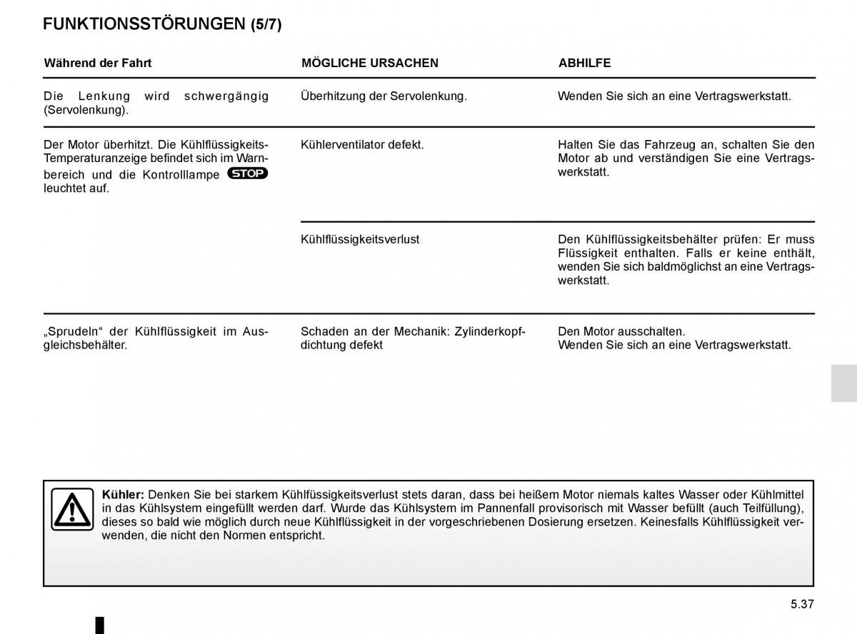 Renault Kadjar owners manual Handbuch / page 269