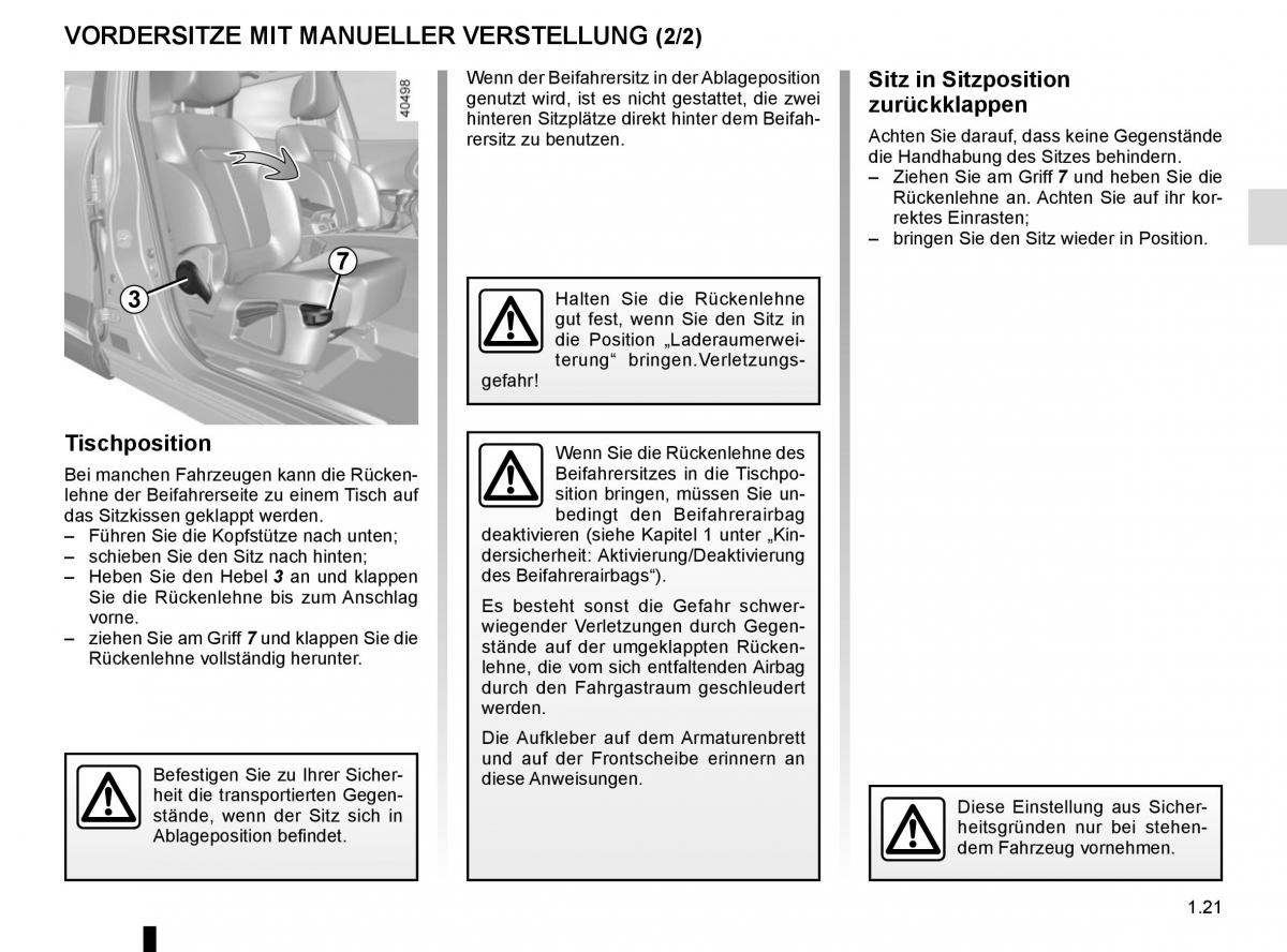 Renault Kadjar owners manual Handbuch / page 27