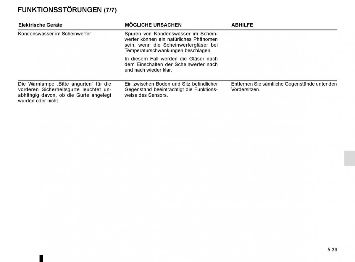 Renault Kadjar owners manual Handbuch / page 271