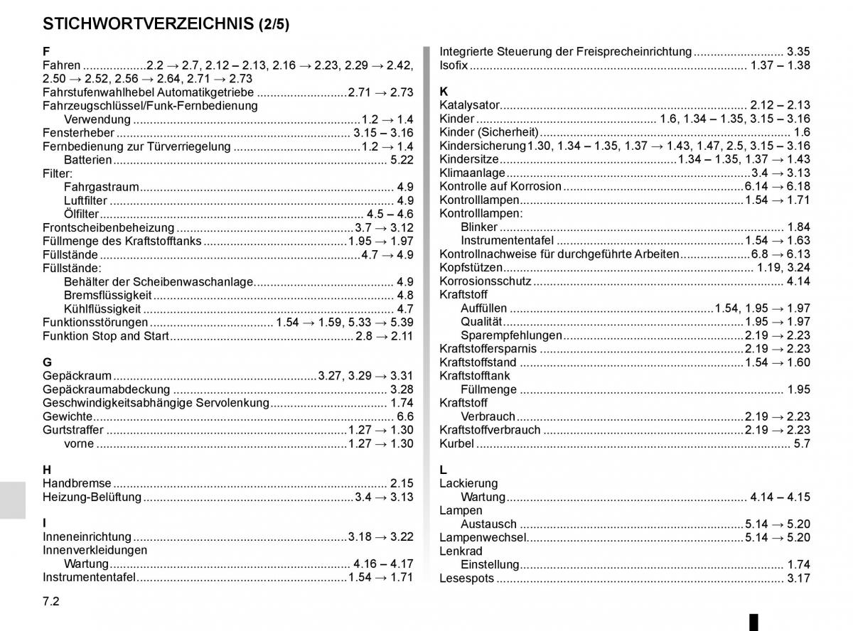 Renault Kadjar owners manual Handbuch / page 292