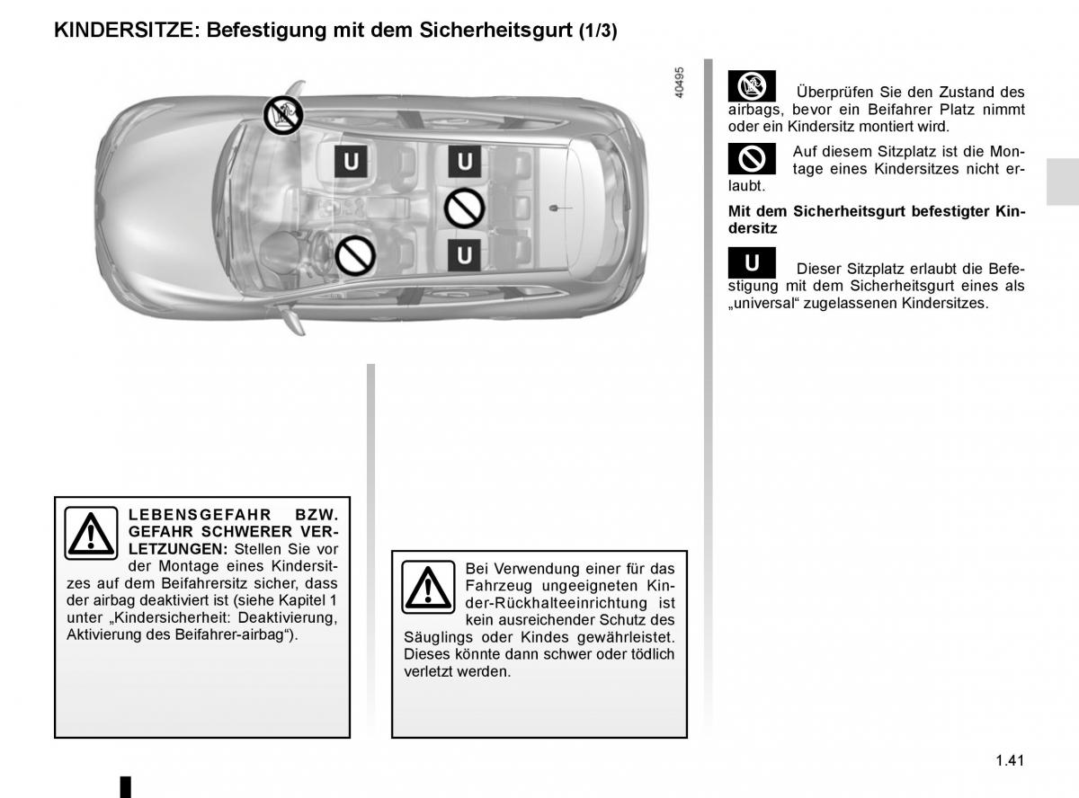 Renault Kadjar owners manual Handbuch / page 47