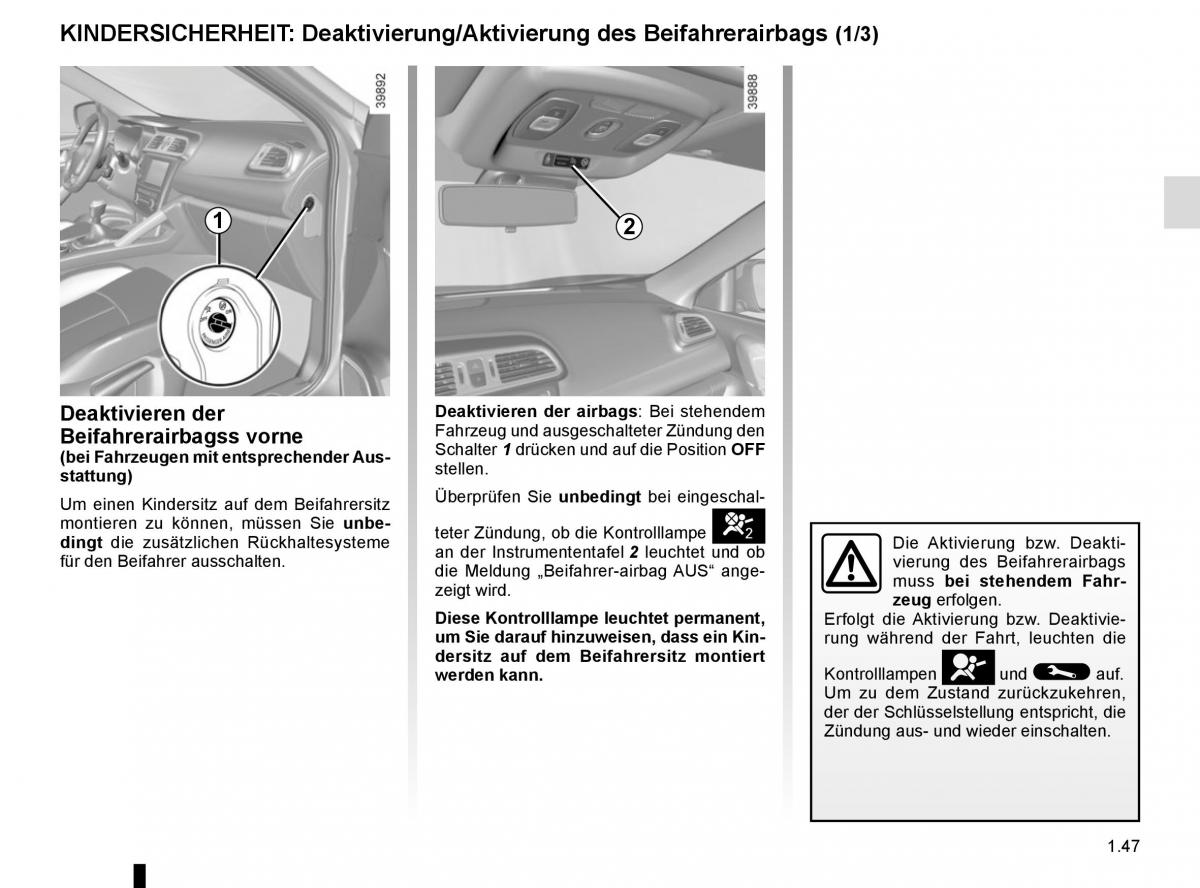 Renault Kadjar owners manual Handbuch / page 53