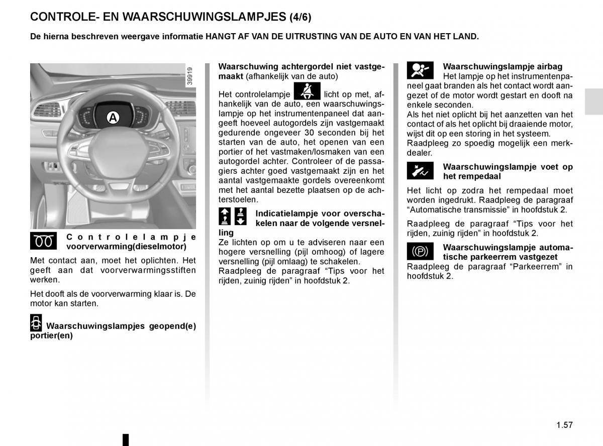 Renault Kadjar owners manual handleiding / page 63