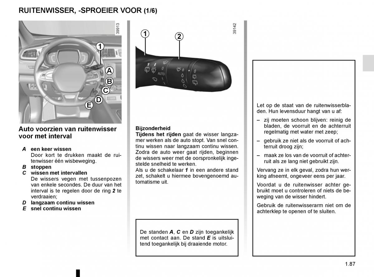 Renault Kadjar owners manual handleiding / page 93