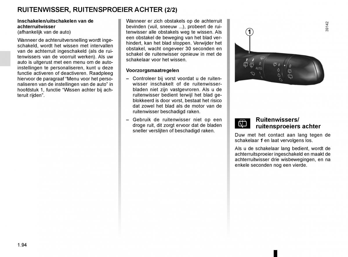 Renault Kadjar owners manual handleiding / page 100