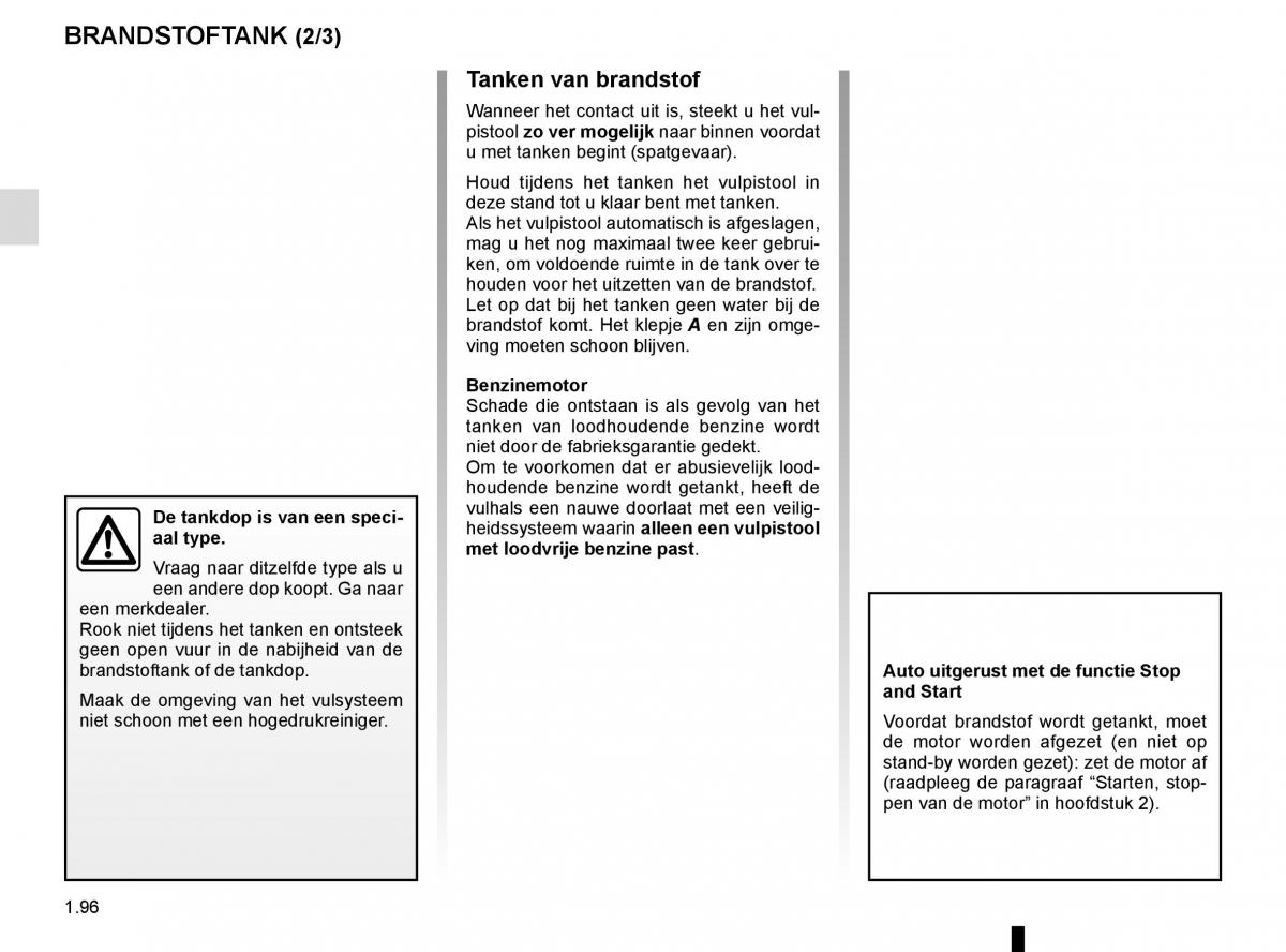 Renault Kadjar owners manual handleiding / page 102