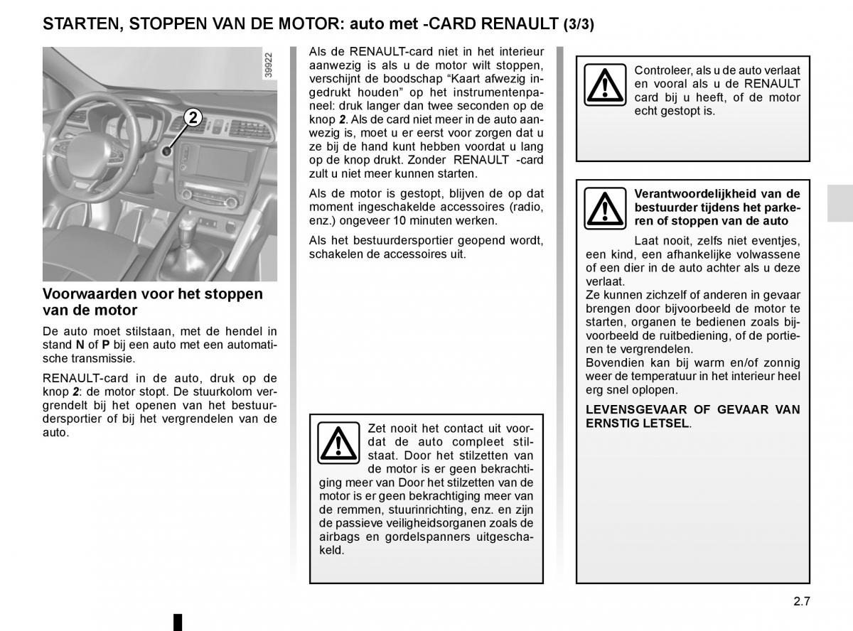 Renault Kadjar owners manual handleiding / page 111