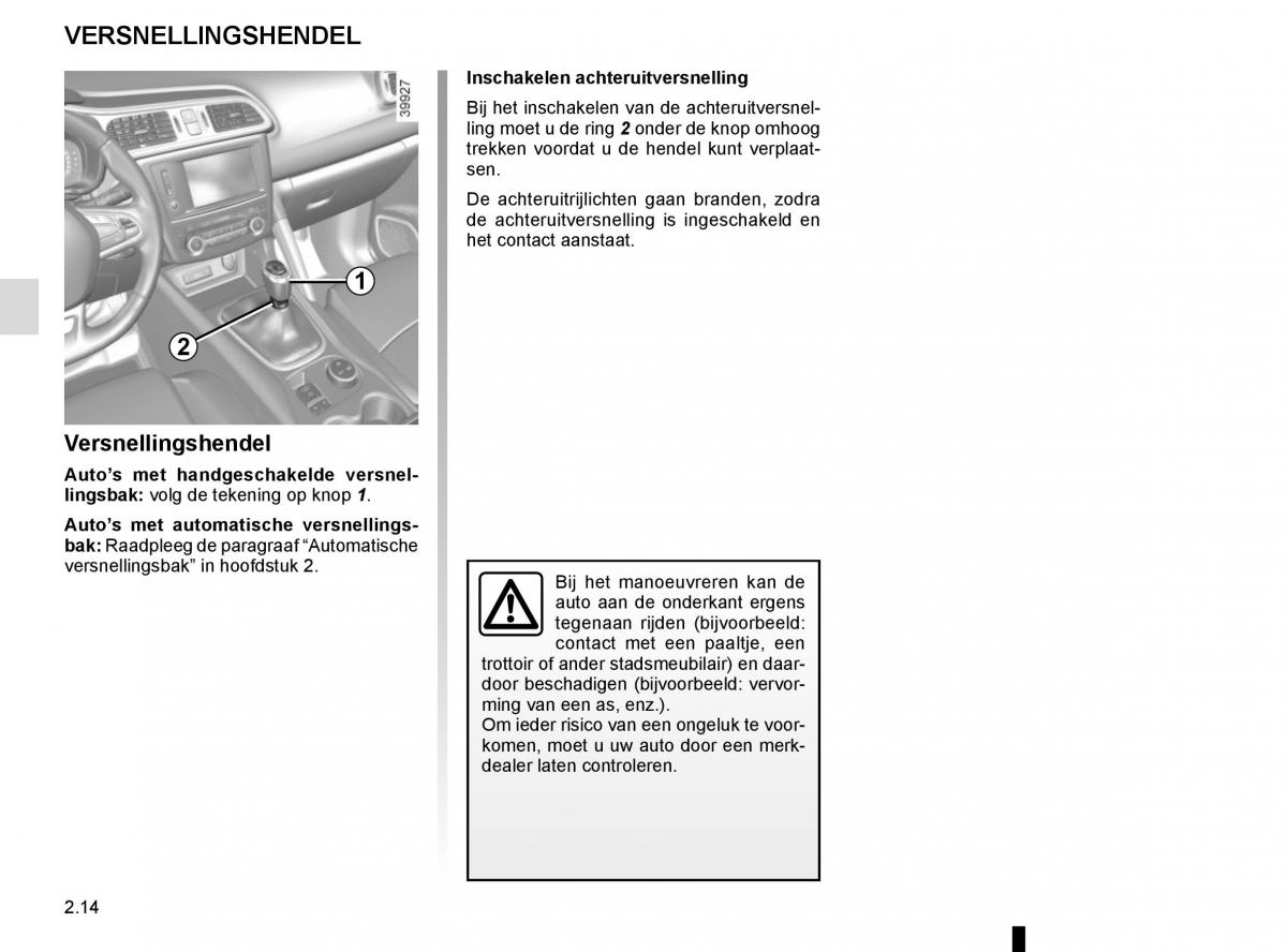 Renault Kadjar owners manual handleiding / page 118