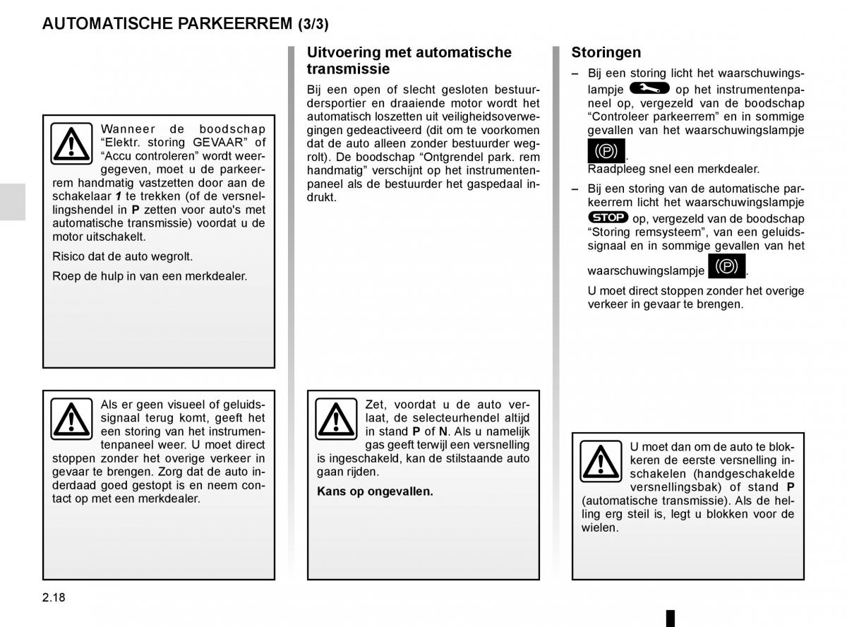 Renault Kadjar owners manual handleiding / page 122