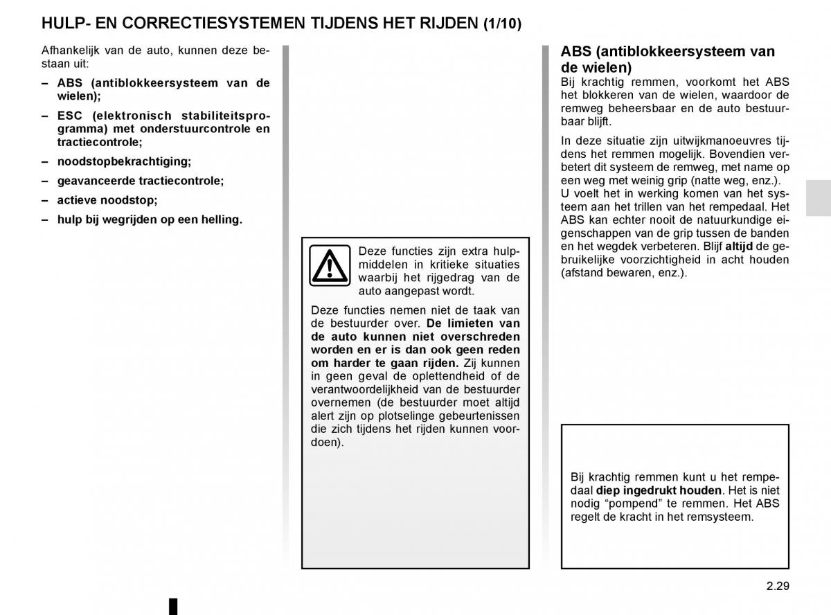 Renault Kadjar owners manual handleiding / page 133