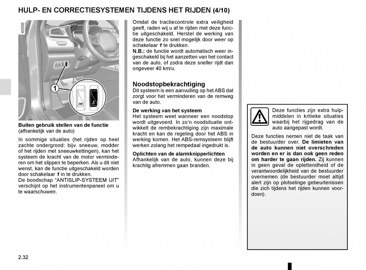 Renault Kadjar owners manual handleiding / page 136