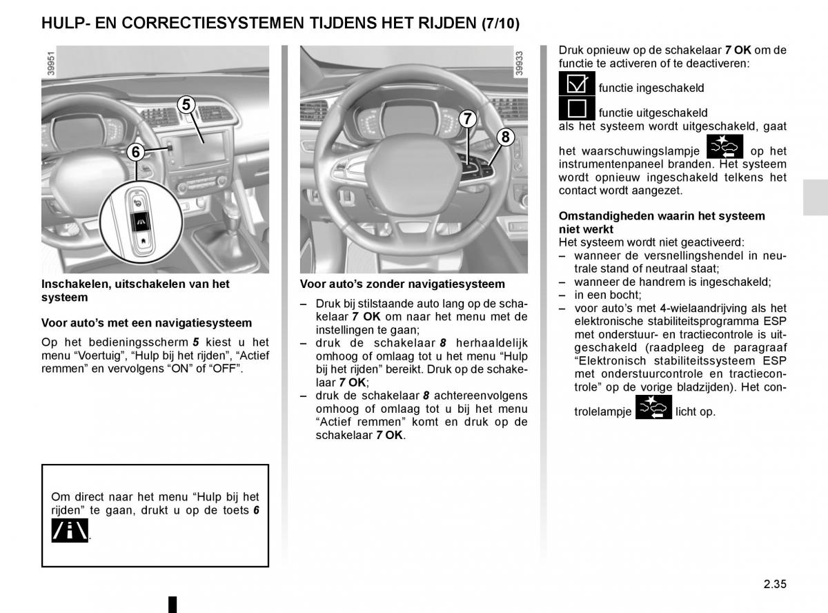 Renault Kadjar owners manual handleiding / page 139