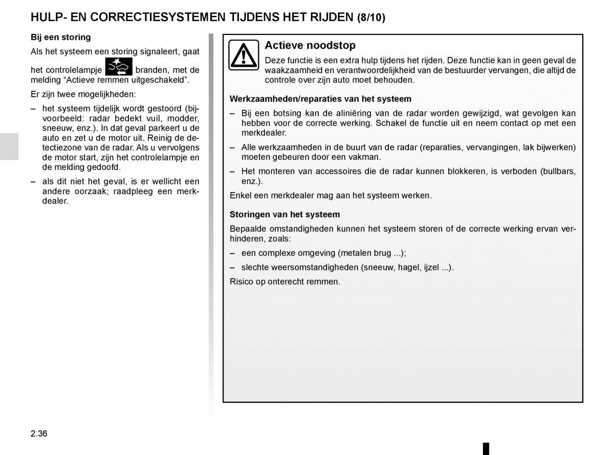 Renault Kadjar owners manual handleiding / page 140