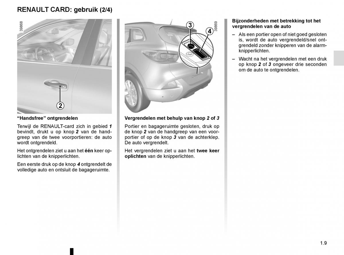 Renault Kadjar owners manual handleiding / page 15