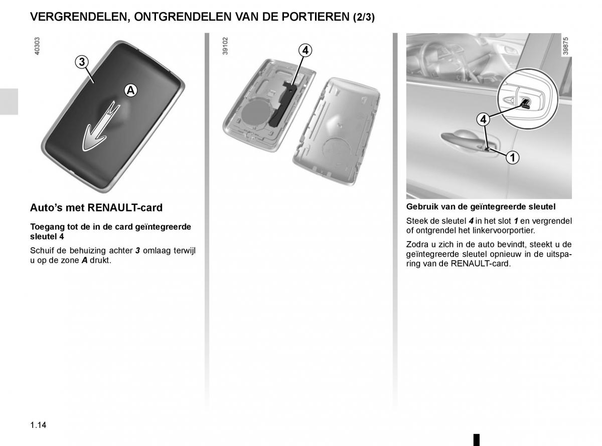 Renault Kadjar owners manual handleiding / page 20