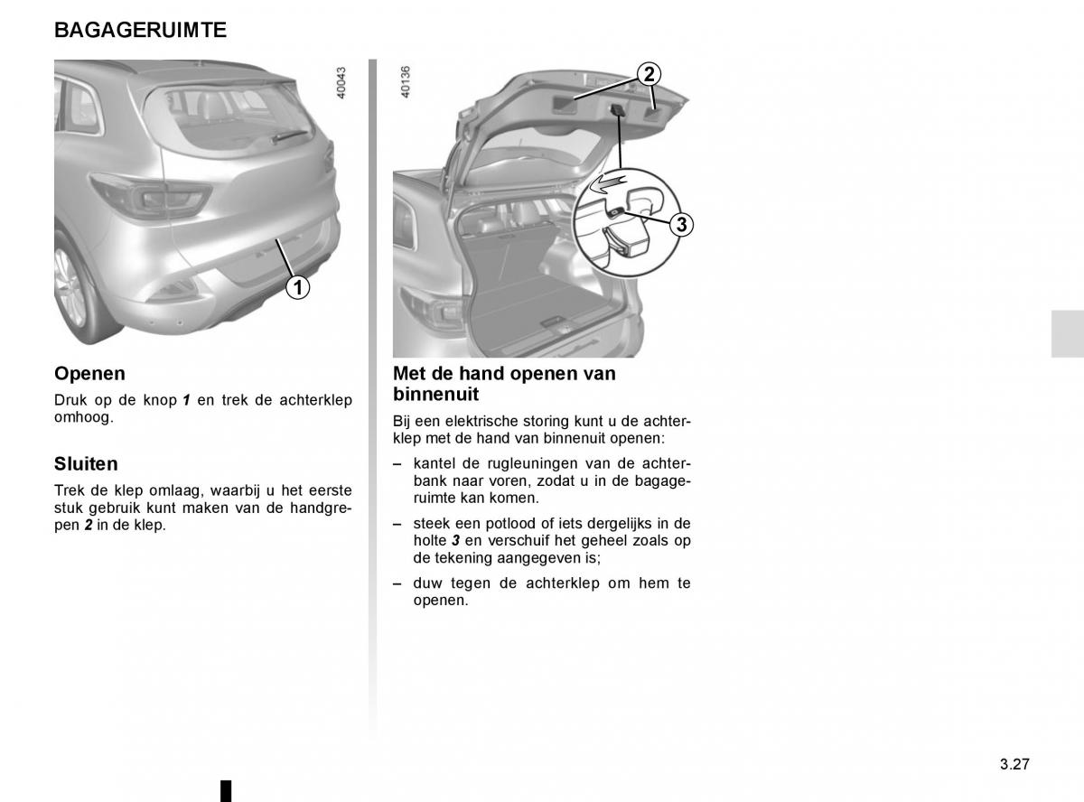 Renault Kadjar owners manual handleiding / page 205