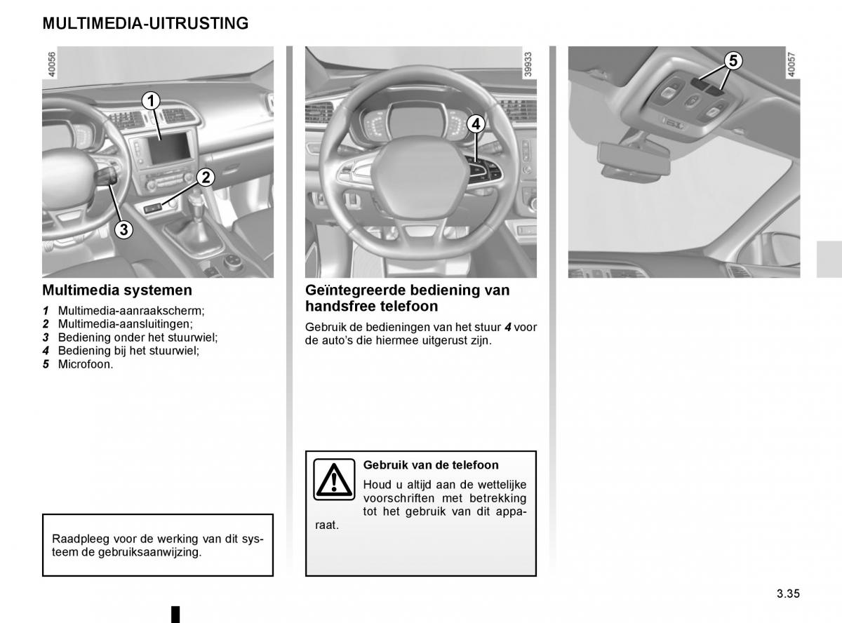 Renault Kadjar owners manual handleiding / page 213