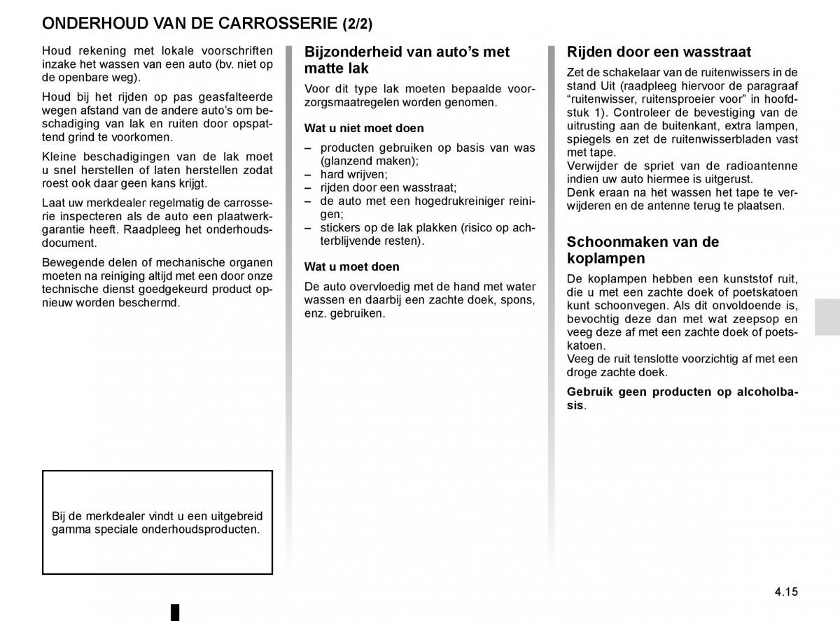 Renault Kadjar owners manual handleiding / page 229