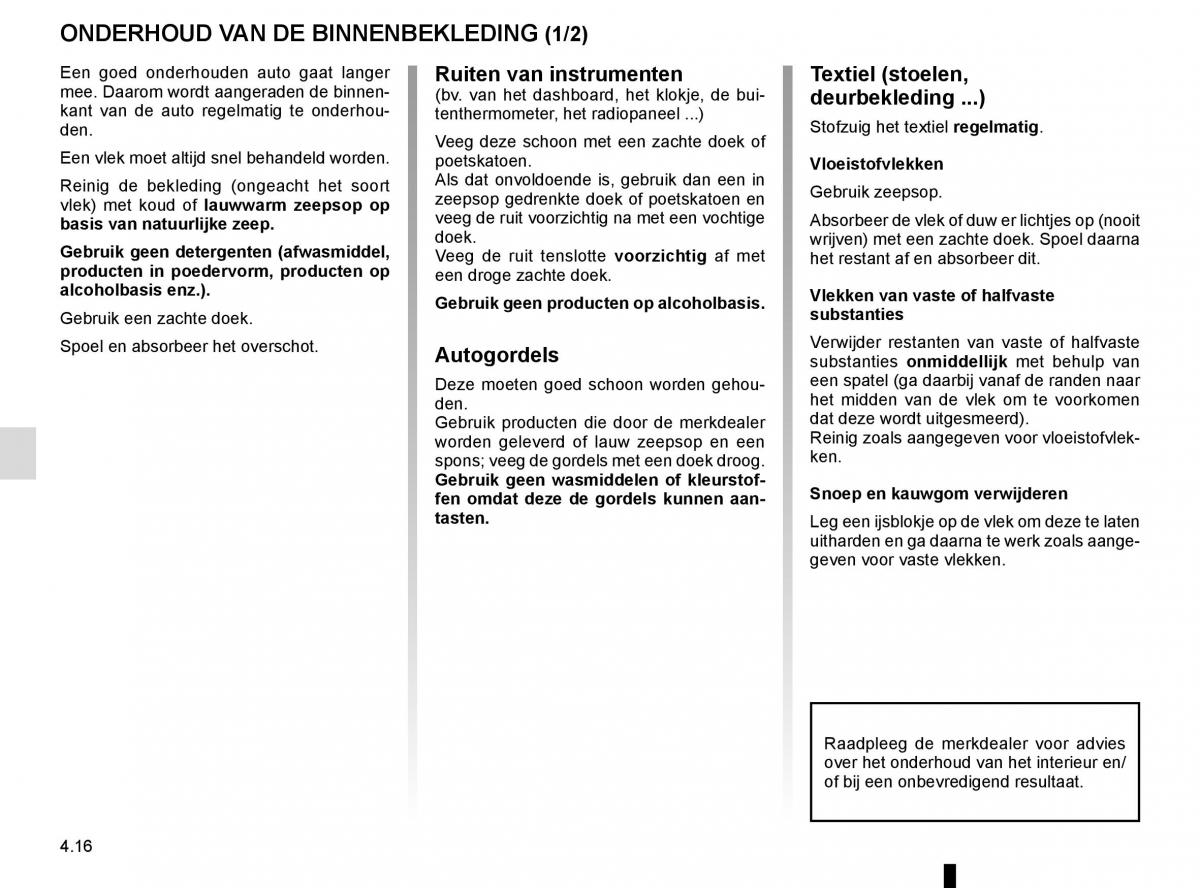 Renault Kadjar owners manual handleiding / page 230